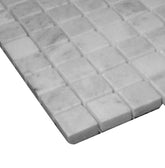 Carrara Marble Italian White Bianco Carrera 1x1 Mosaic Tile Polished